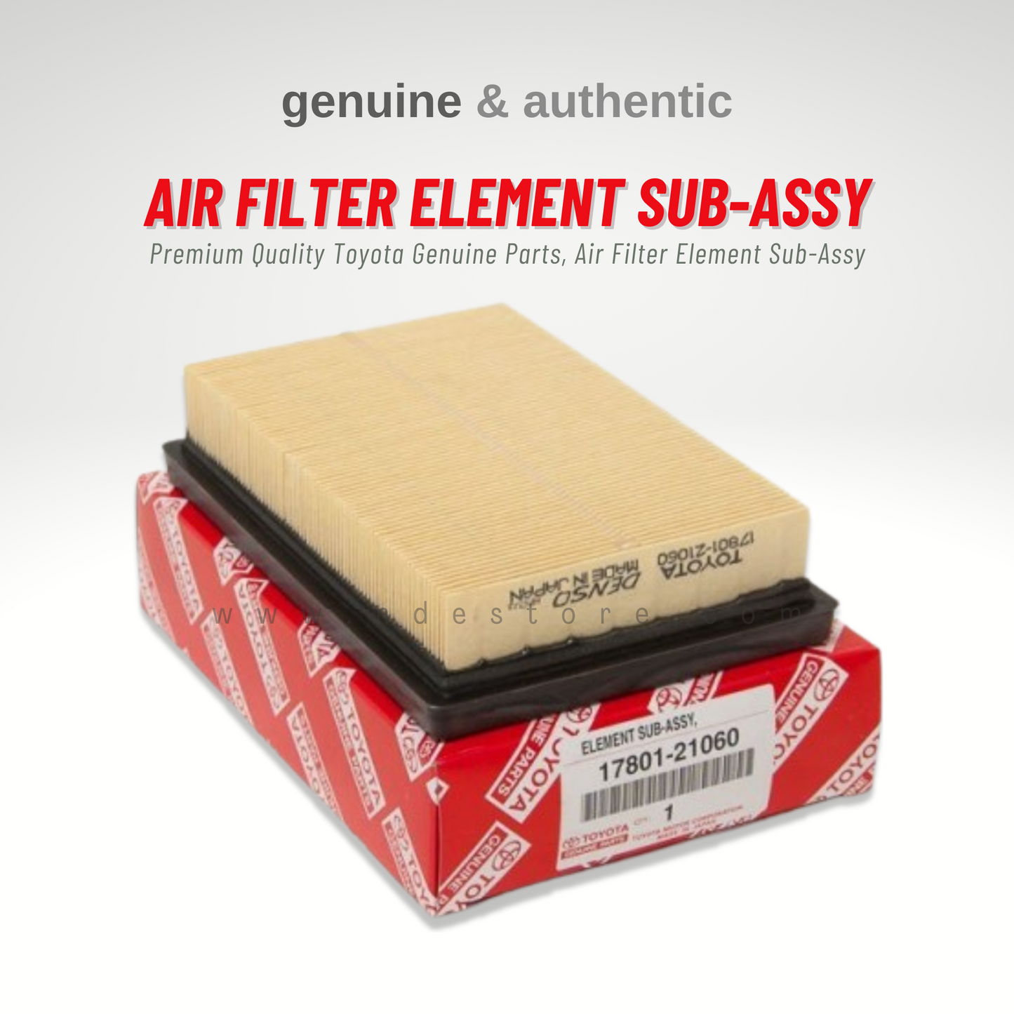 AIR FILTER ELEMENT SUB ASSY GENUINE 1000CC FOR TOYOTA VITZ (2014-ONWARD)