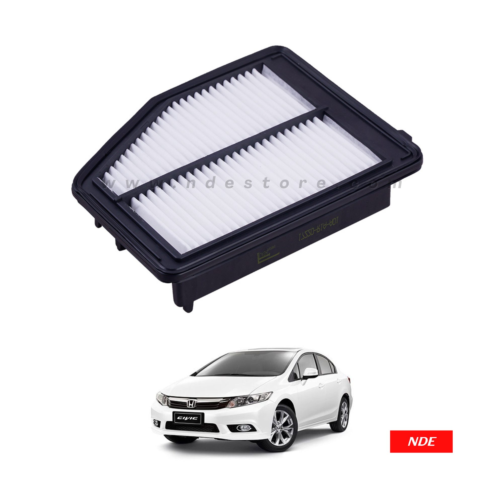 AIR FILTER ELEMENT SUB ASSY IMPORTED FOR HONDA CIVIC REBIRTH 2012-2016 (IMPORTED)