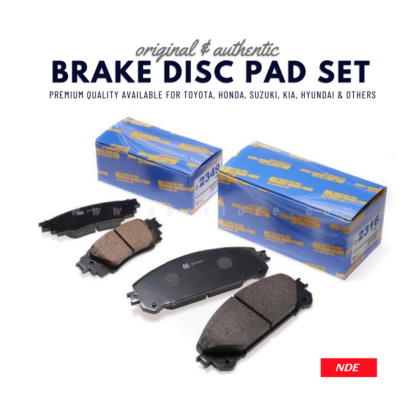 BRAKE, DISC PAD FRONT FOR HONDA N BOX (2011-2021) - MK JAPAN