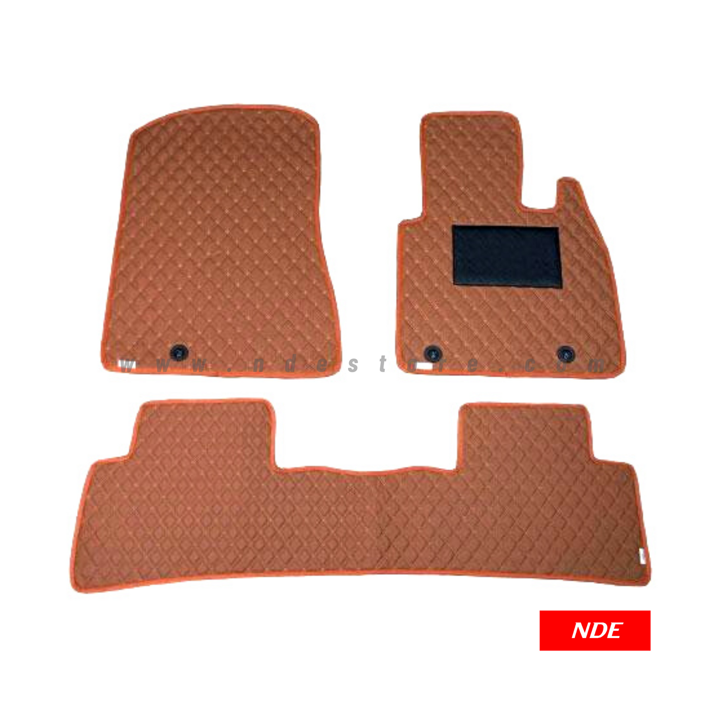 FLOOR MAT FLAT 7D STYLE BROWN FOR TOYOTA COROLLA (2008-2024)