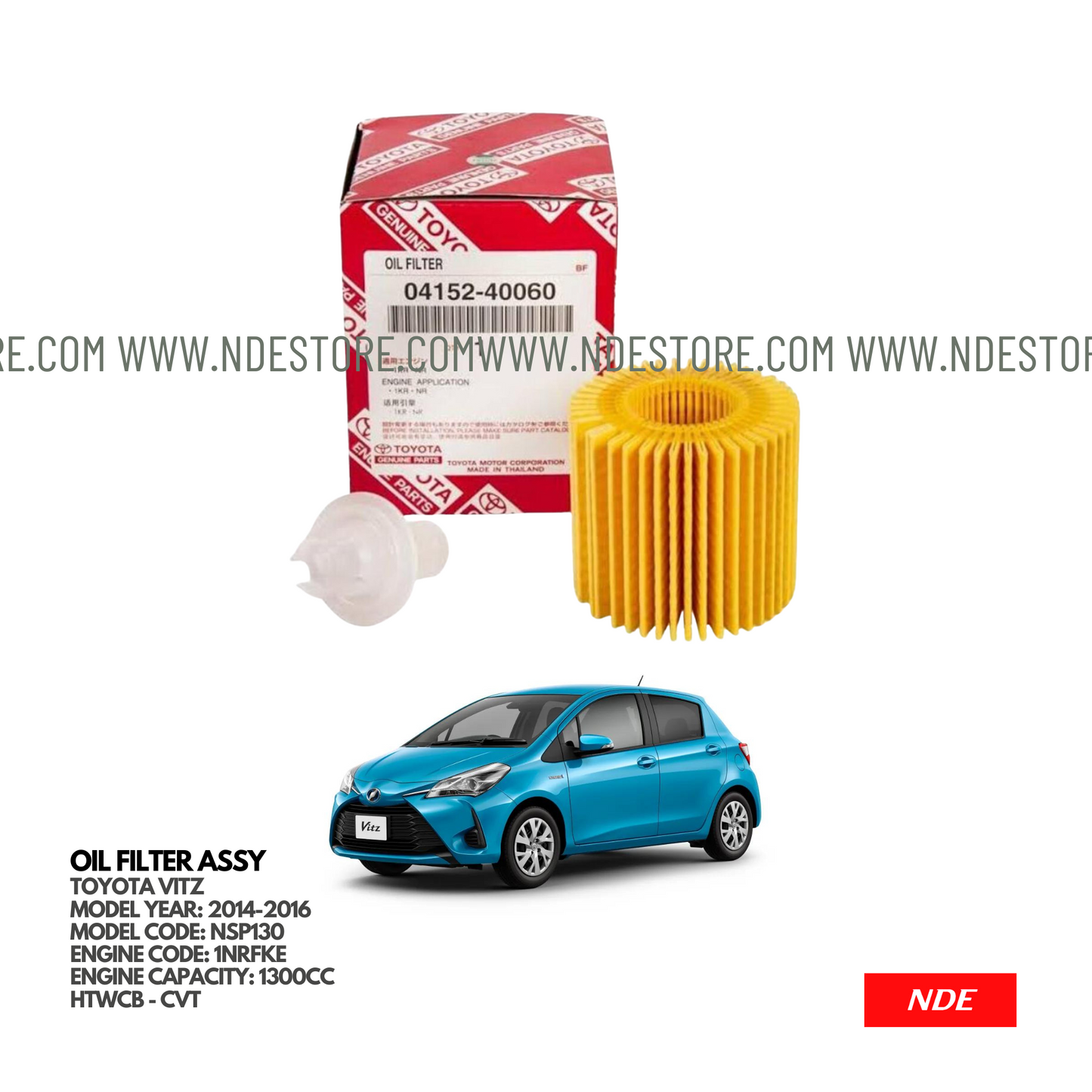 OIL FILTER FOR TOYOTA VITZ 1300CC (2014-2016)