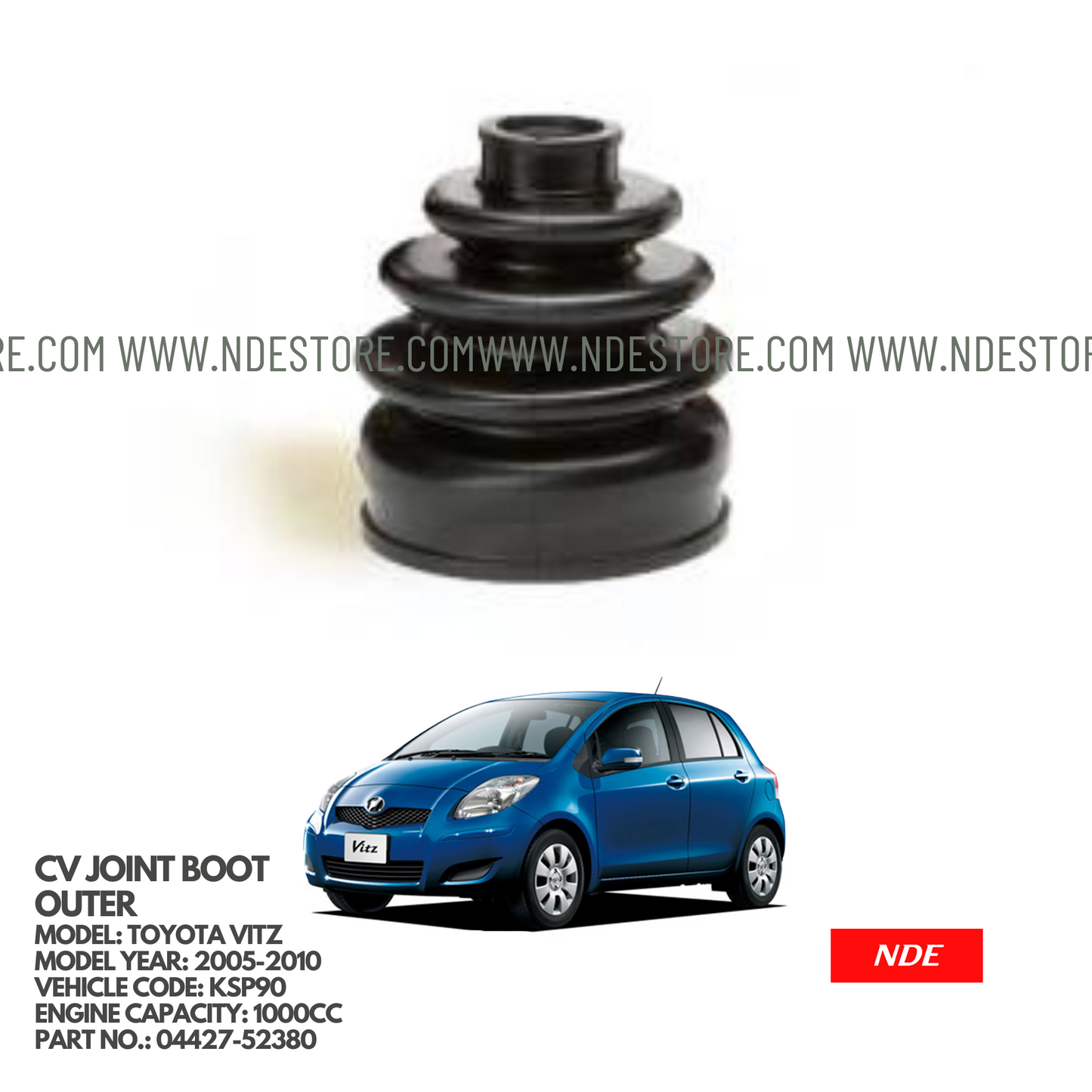 BOOT CV JOINT AXLE BOOT OUTER FOR TOYOTA VITZ KSP90 (2005-2010)