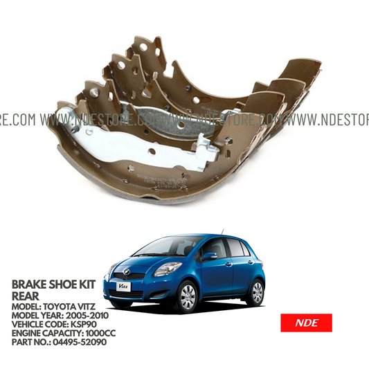 BRAKE SHOE KIT REAR FOR TOYOTA VITZ KSP90 (2005-2010)