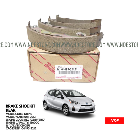 BRAKE SHOE, BRAKE SET REAR GENUINE TOYOTA AQUA - ndestore.com