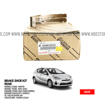 BRAKE SHOE, BRAKE SET REAR GENUINE TOYOTA AQUA - ndestore.com