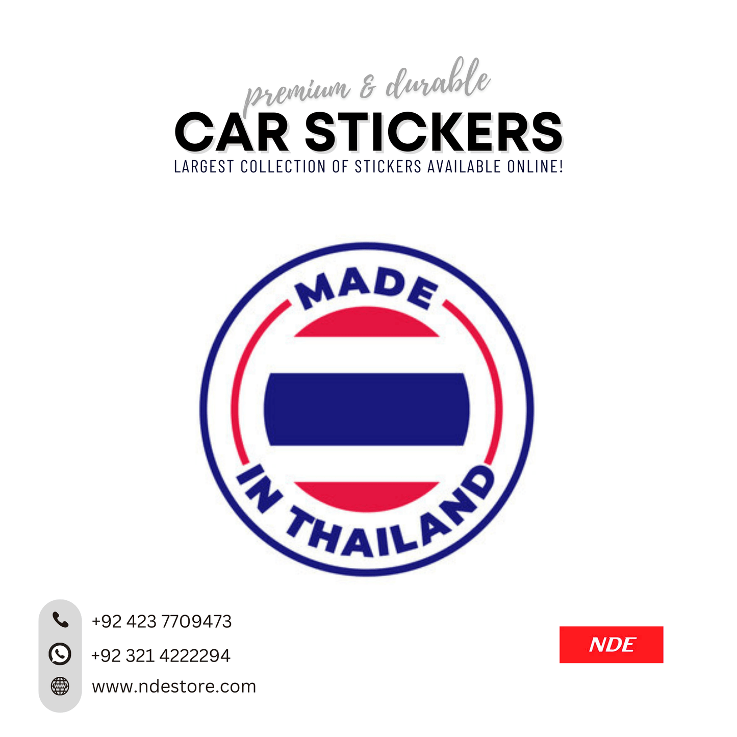 STICKER, MADE IN THALAND (SKU: 9355131) - ndestore.com