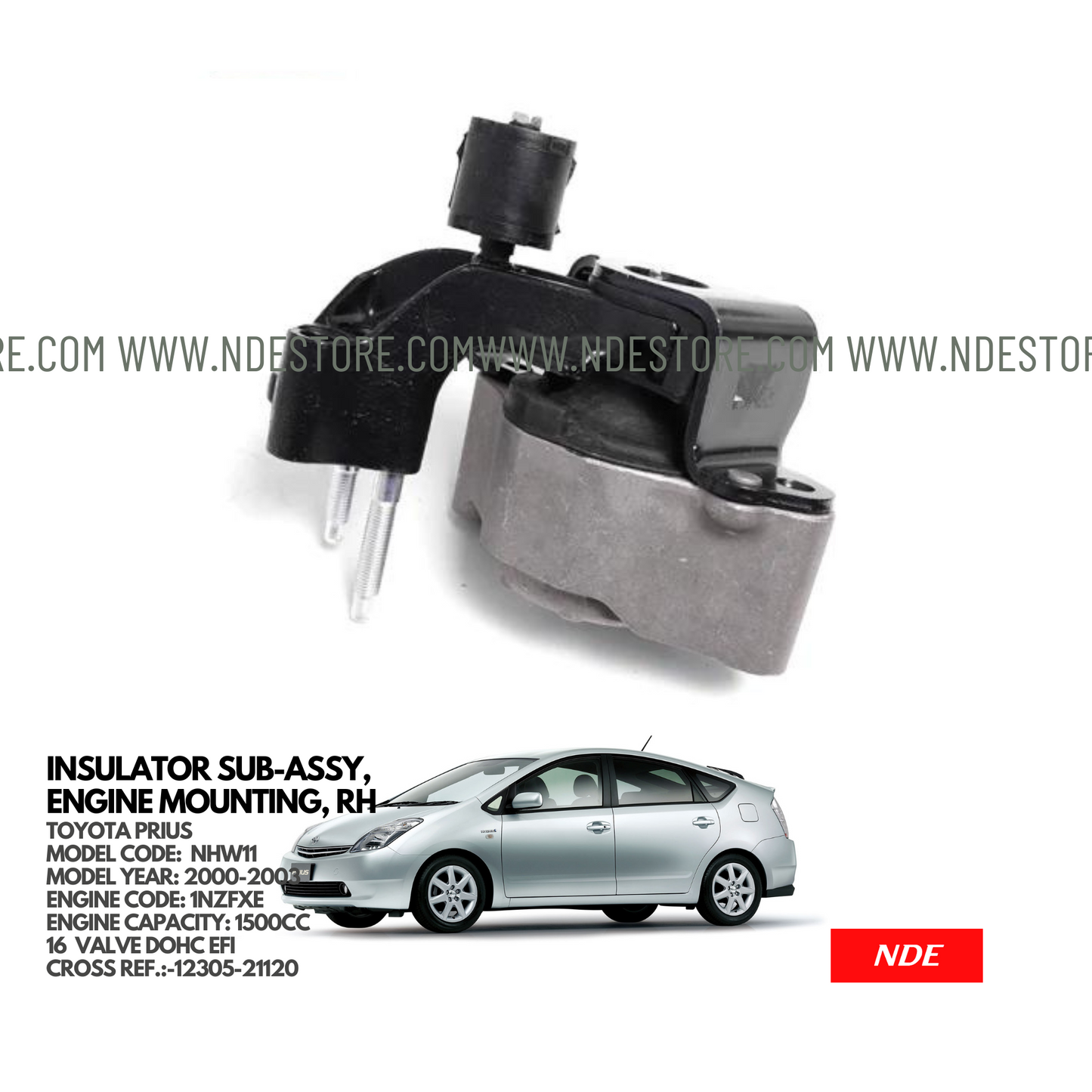 INSULATOR SUB-ASSY, ENGINE MOUNTING, RH FOR TOYOTA PRIUS 1500CC (2000-2003)