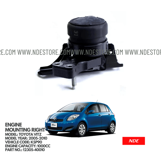 MOUNTING ENGINE INSULATOR SUB-ASSY RIGHT FOR TOYOTA VITZ KSP90 (2005-2010) - ndestore.com