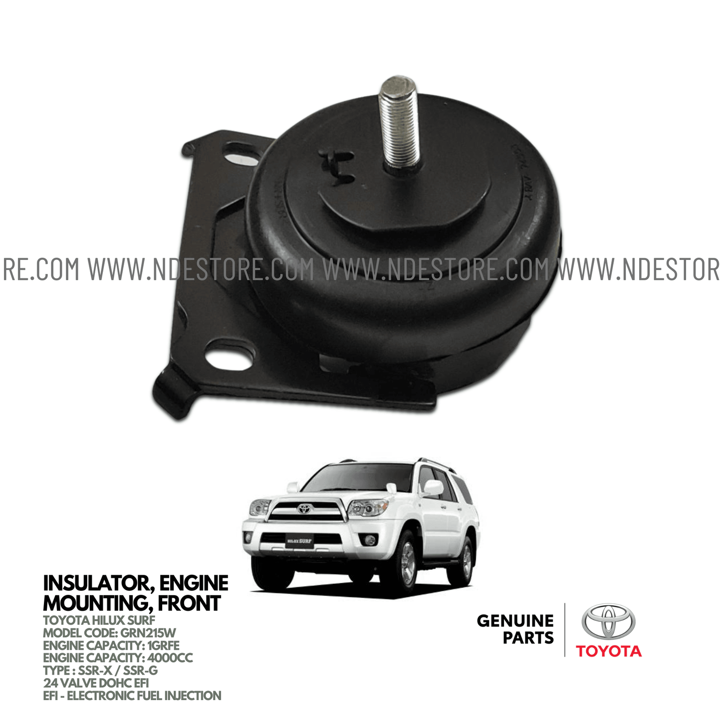 MOUNTING INSULATOR ENGINE FRONT FOR TOYOTA HILUX SURF SSR (2005-2009) - ndestore.com