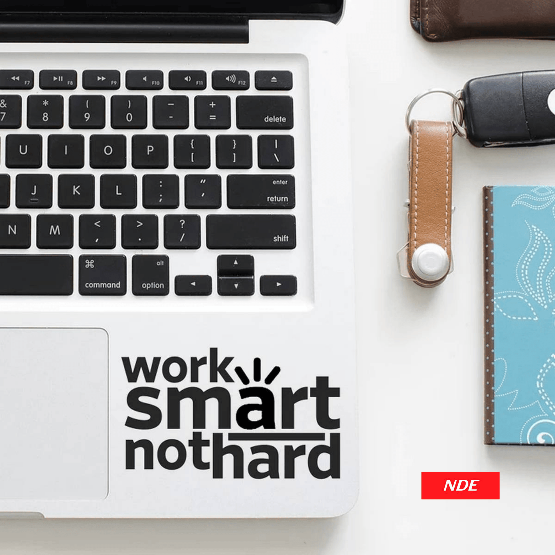 LAPTOP STICKER, WORK SMART NOT HARD - ndestore.com