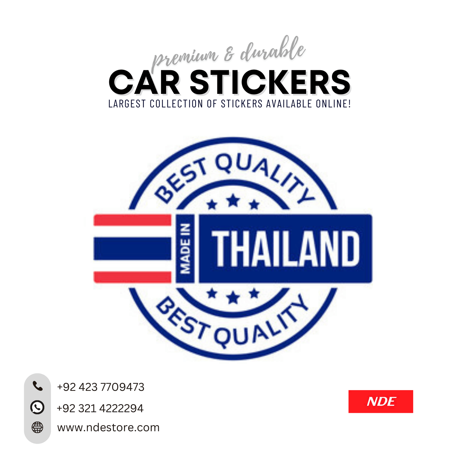 STICKER, MADE IN THALAND BEST QUALITY (SKU: 9355132) - ndestore.com