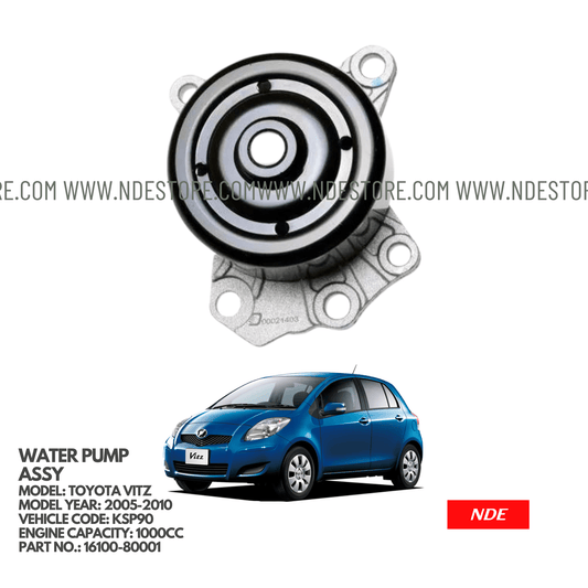 WATER PUMP ASSY FOR TOYOTA VITZ KSP90 (2005-2010) - ndestore.com