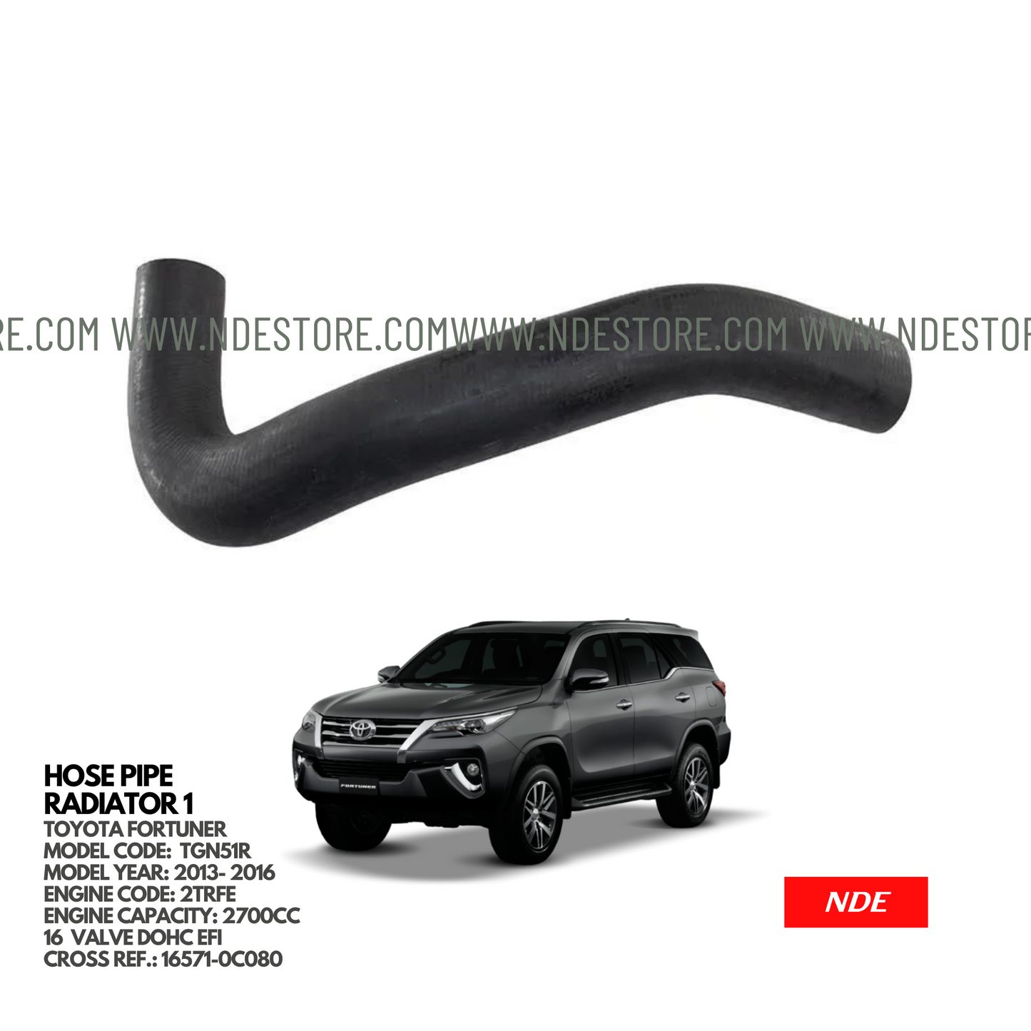 HOSE PIPE RADIATOR NO. 1 FOR TOYOTA FORTUNER (2013-2016)