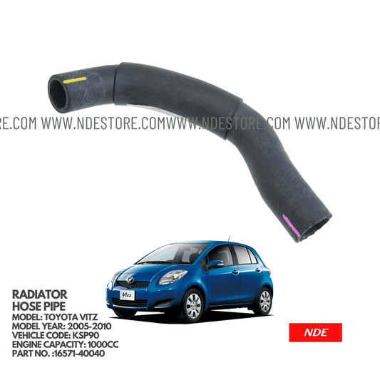 RADIATOR HOSE PIPE 1 FOR TOYOTA VITZ KSP90 (2005-2010) - ndestore.com