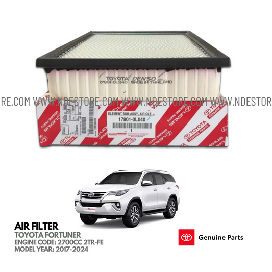 AIR FILTER ELEMENT GENUINE FOR TOYOTA FORTUNER (2016-2018)