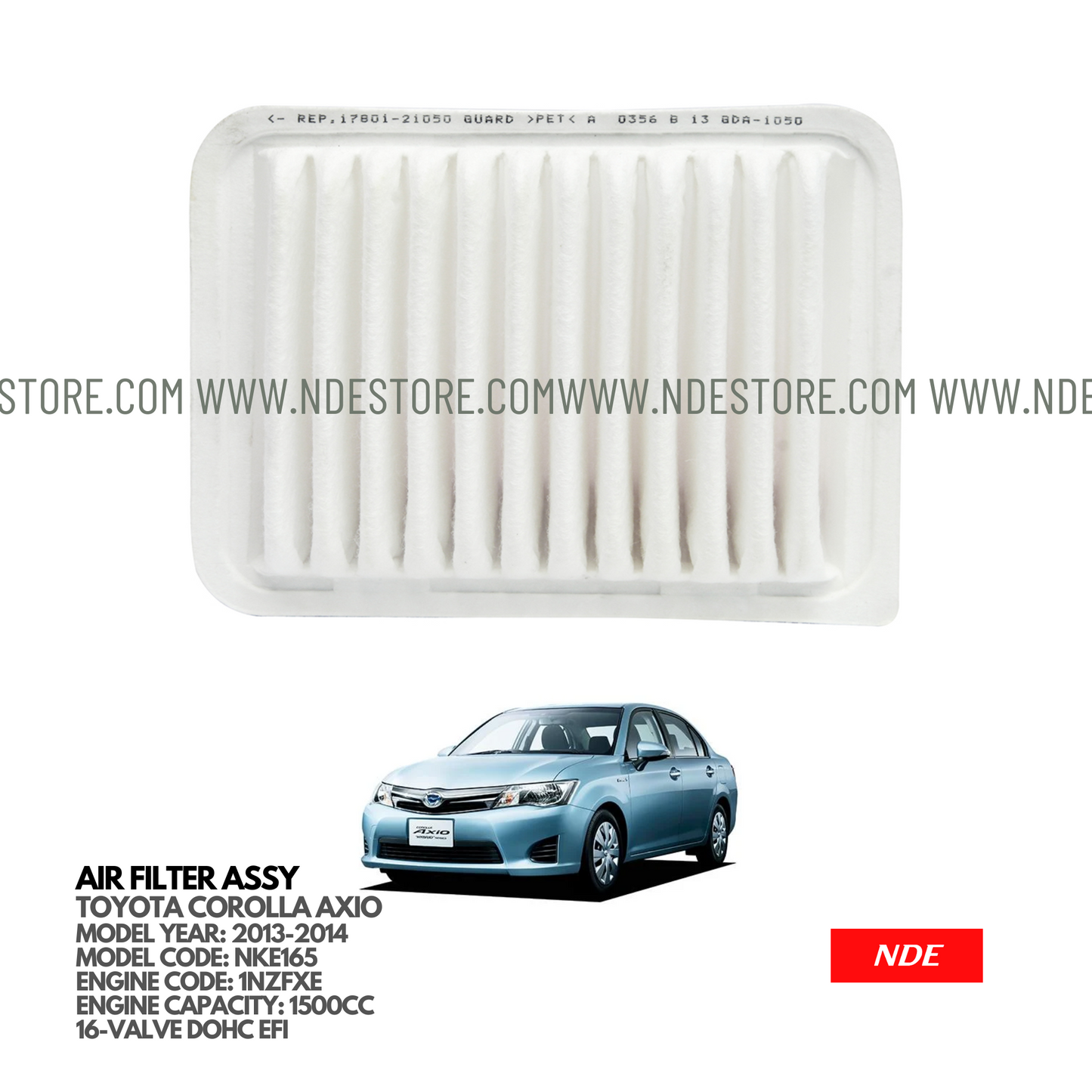 AIR FILTER ELEMENT FOR TOYOTA COROLLA AXIO HYBRID (2013-2014)