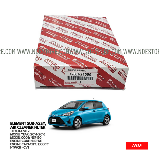 AIR FILTER ELEMENT FOR TOYOTA VITZ 1300CC (2014-2016)