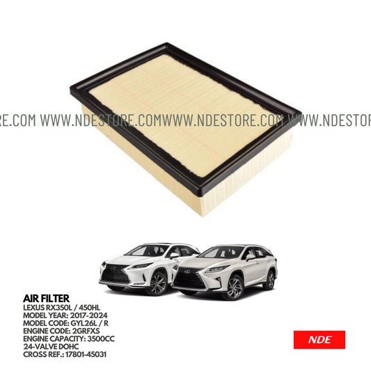 AIR FILTER ELEMENT ASSY FOR LEXUS RX350