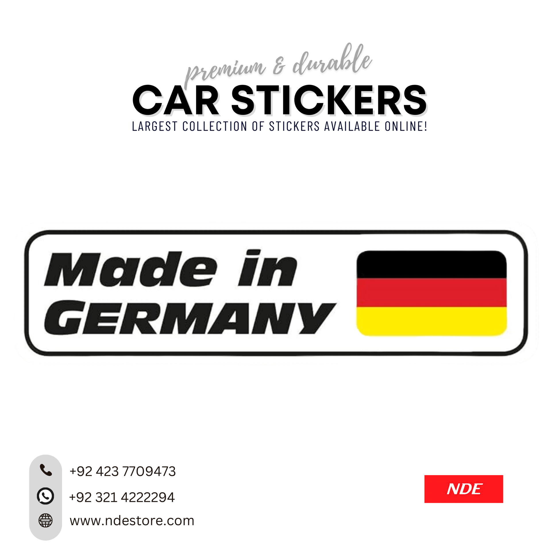 STICKER, MADE IN GERMANY (G-003) - ndestore.com