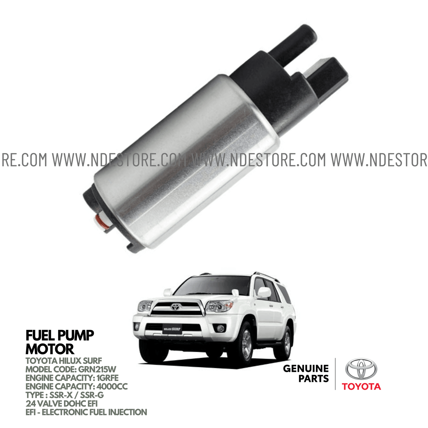 FUEL PUMP MOTOR FOR TOYOTA HILUX SURF SSR (2005-2009) - ndestore.com