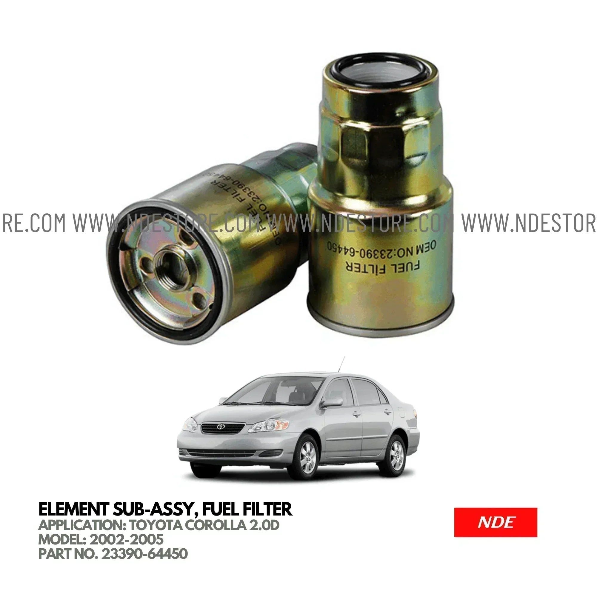 FUEL FILTER FOR TOYOTA COROLLA 2.0D (2002-2005) – NDE STORE