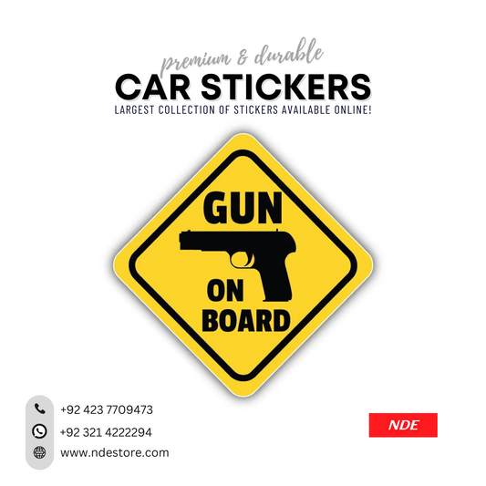 STICKER, GUN ON BOARD (SKU: 9355143) - ndestore.com