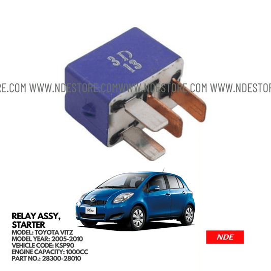 RELAY ASSY STARTER FOR TOYOTA VITZ KSP90 (2005-2010) - ndestore.com