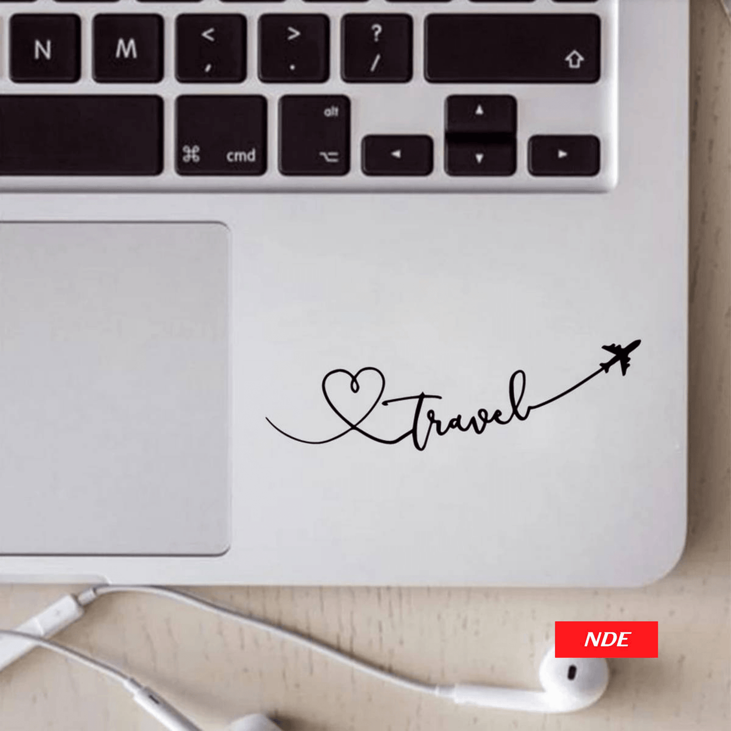 LAPTOP STICKER, LOVE TRAVEL - ndestore.com