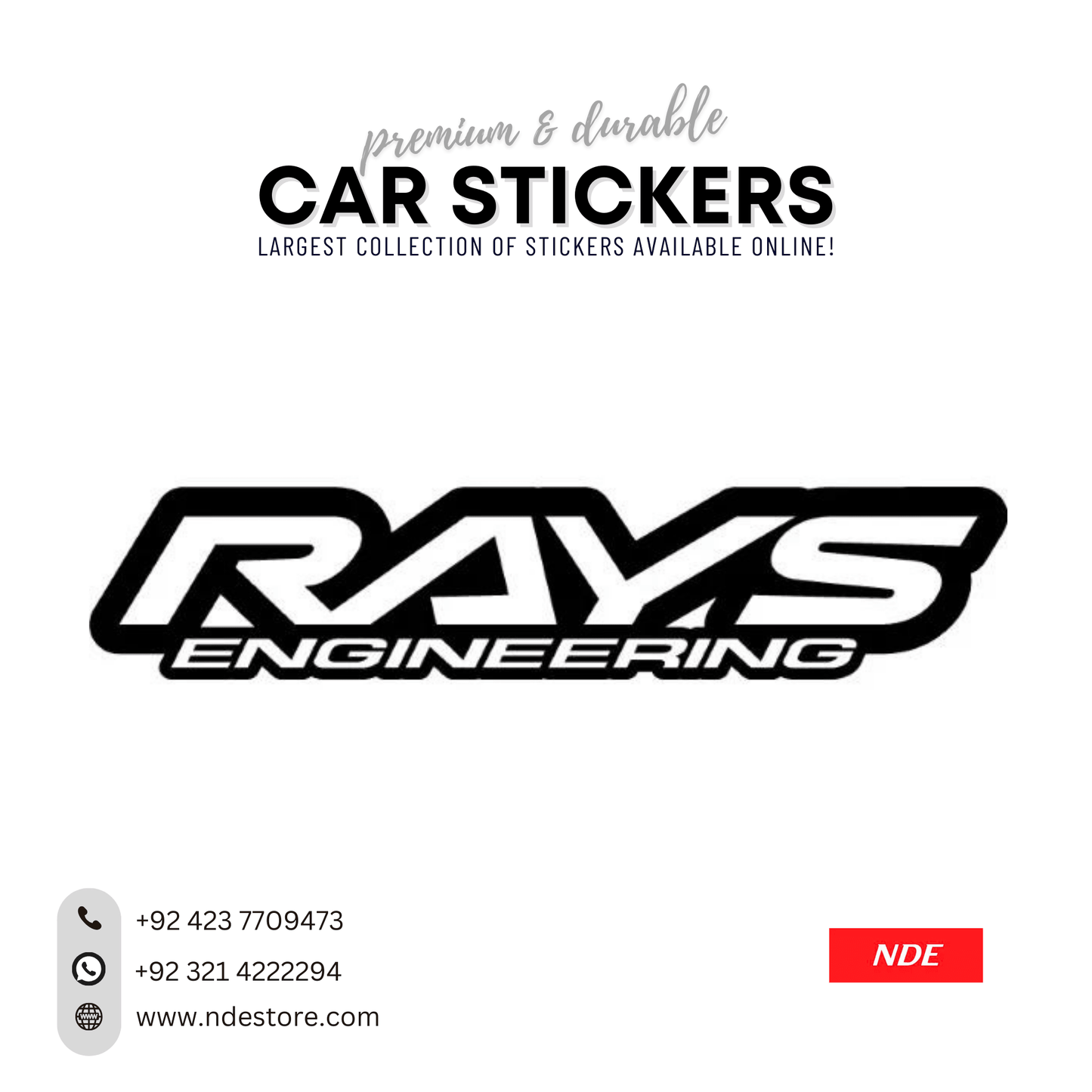 STICKER, RAYS ENGINEERING (SKU: 9355150) - ndestore.com