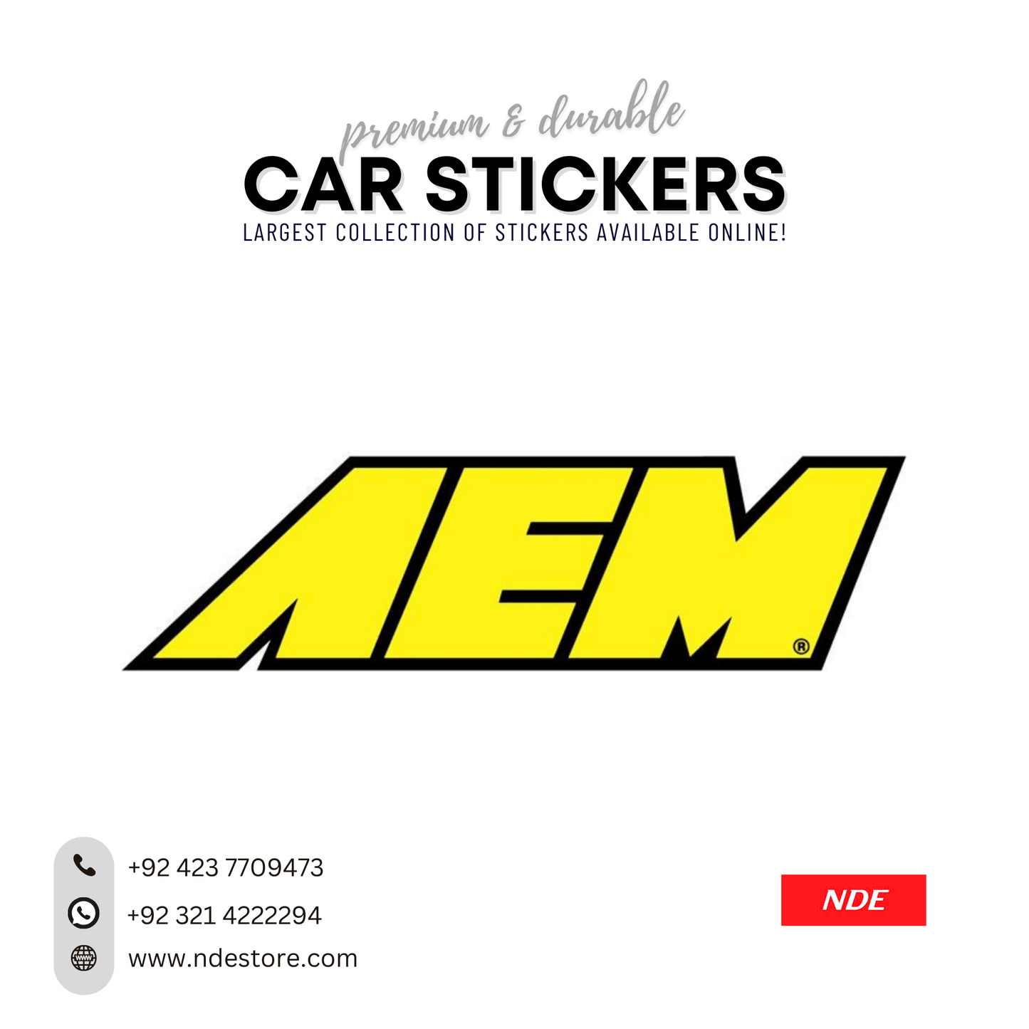 STICKER, AEM (SKU: 9355159) - ndestore.com