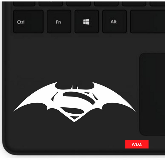 LAPTOP STICKER, BATMAN SUPERMAN LOGO