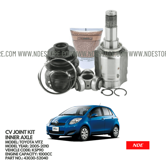 CV JOINT COMPLETE KIT INNER FOR TOYOTA VITZ KSP90 (2005-2010) - ndestore.com