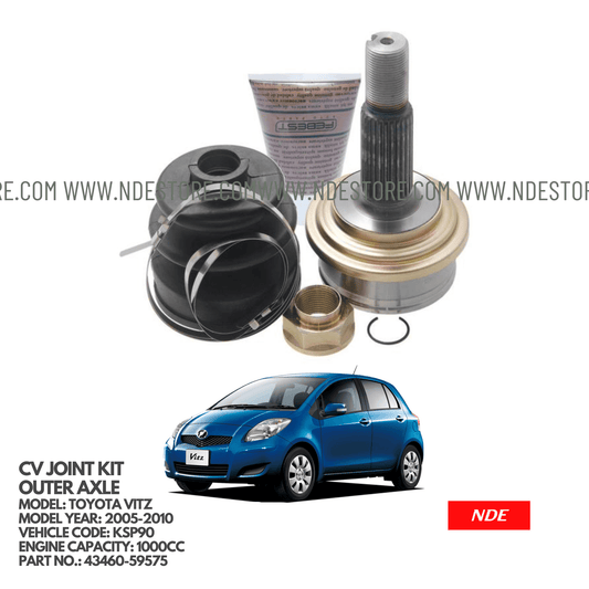 CV JOINT COMPLETE KIT OUTER FOR TOYOTA VITZ KSP90 (2005-2010) - ndestore.com