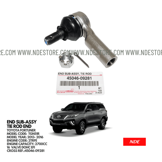 TIE ROD END FOR TOYOTA FORTUNER (2013-2016) - ndestore.com