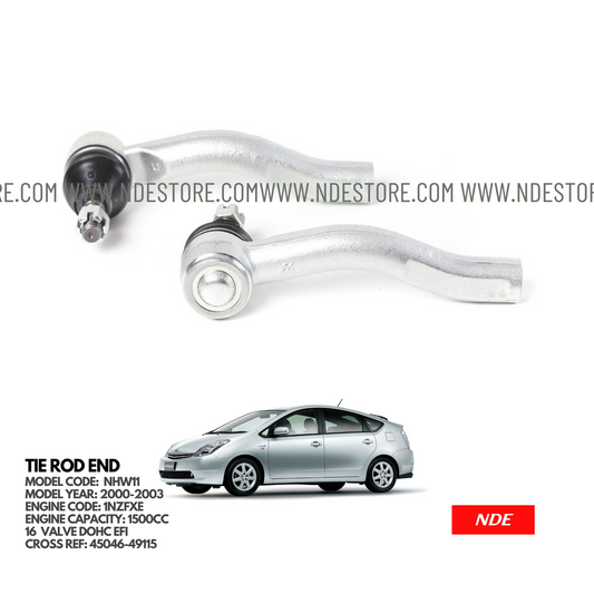 TIE ROD END SET FOR TOYOTA PRIUS 1500CC (2000-2003)