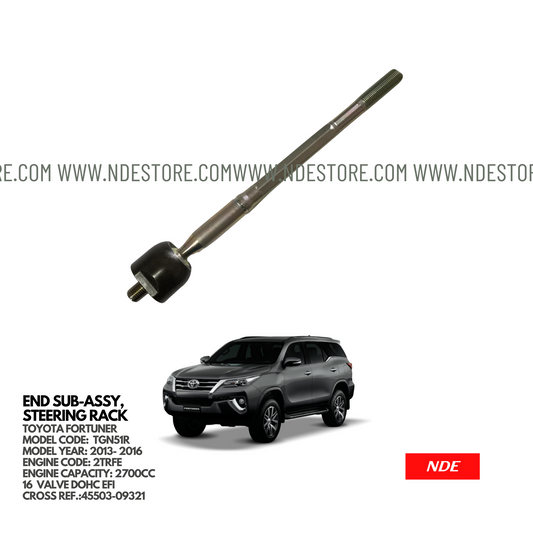 END SUB-ASSY, STEERING RACK FOR TOYOTA FORTUNER (2013-2016)