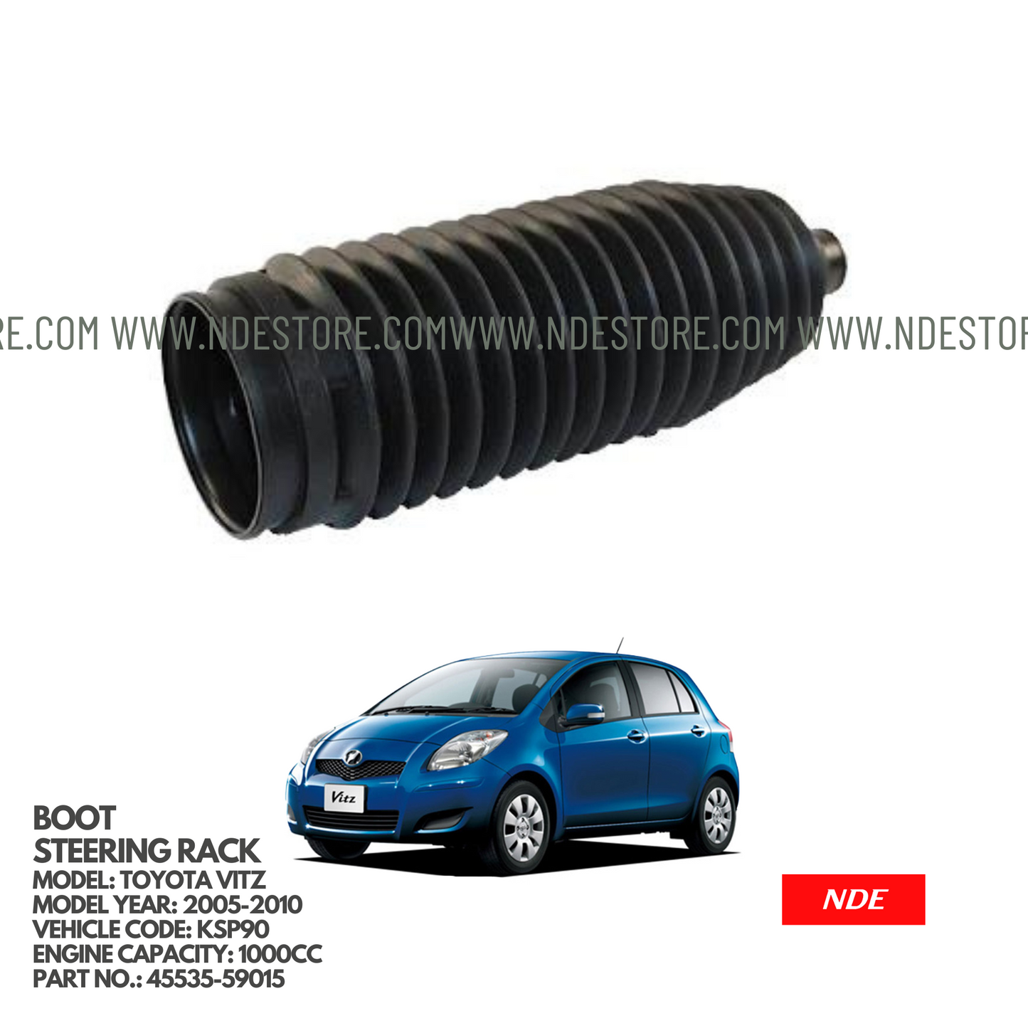 BOOT STEERING RACK END FOR TOYOTA VITZ KSP90 (2005-2010) - ndestore.com