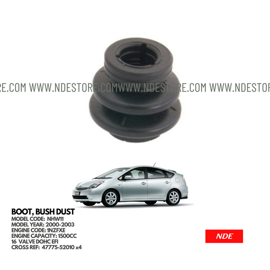 BOOT, BUSH DUST FOR TOYOTA PRIUS 1500CC (2000-2003) (Copy)