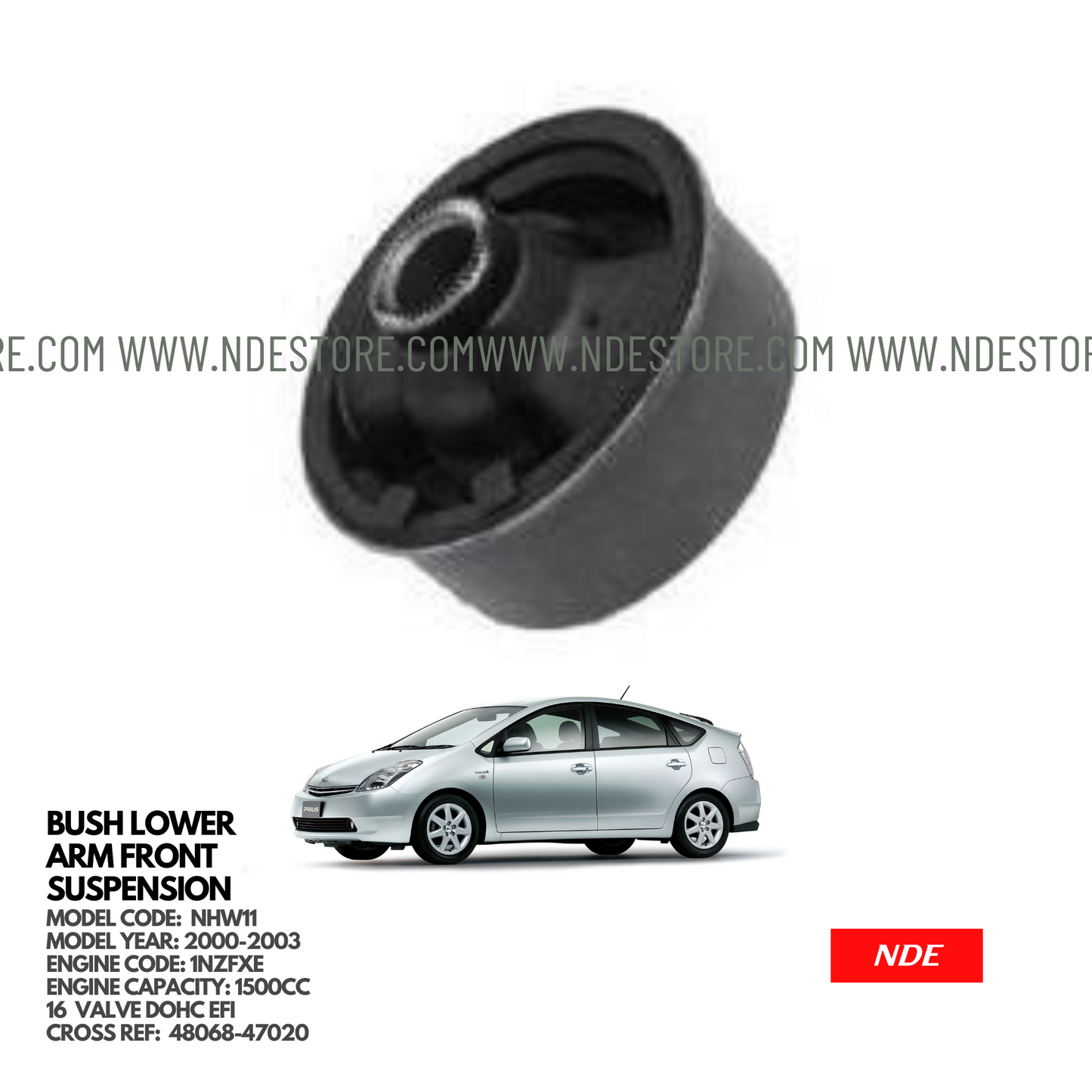 BUSH ARM SUBASSY FRONT SUSPENSION LOWER NO 1 FRONT FOR TOYOTA PRIUS 1500CC (2000-2003) - ndestore.com