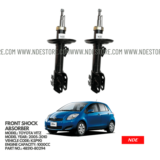 SHOCK ABSORBER ASSY FRONT FOR TOYOTA VITZ KSP90 (2005-2010) - ndestore.com