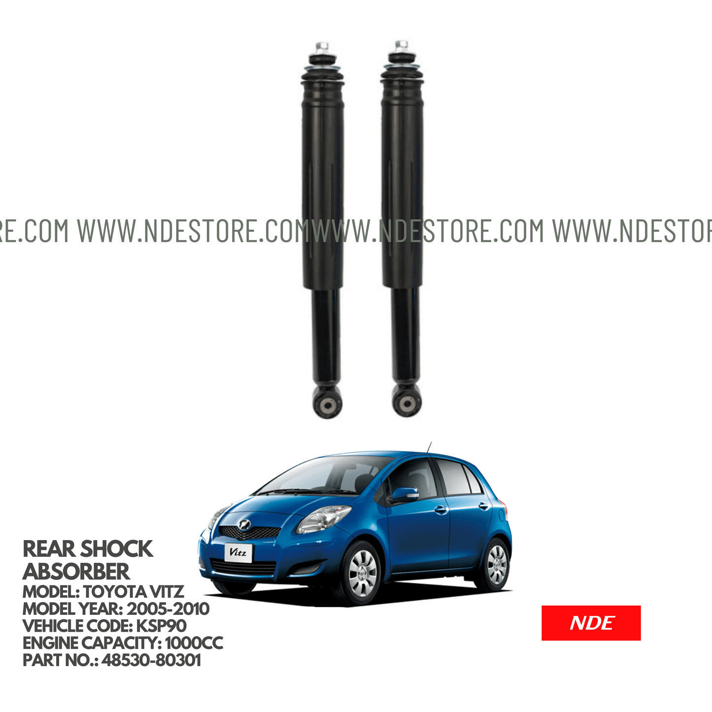 SHOCK ABSORBER REAR FOR TOYOTA VITZ KSP90 (2005-2010) - ndestore.com