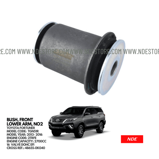 BUSH, FRONT SUSPENSION LOWER ARM FOR TOYOTA FORTUNER (2013-2016) - ndestore.com