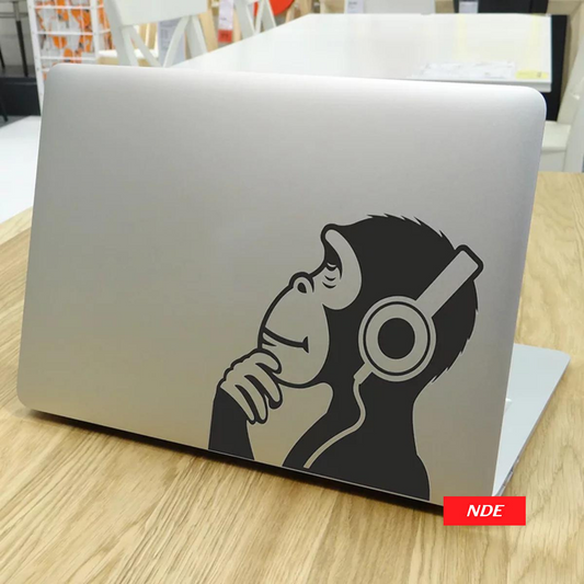 LAPTOP STICKER, FUNNY MONKEY