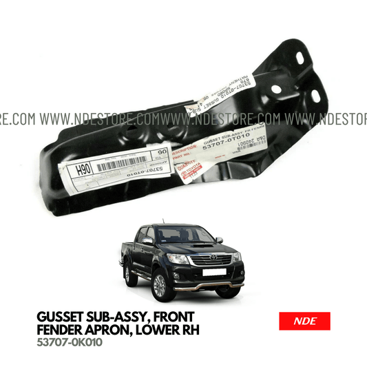 GUSSET SUB-ASSY, FRONT FENDER APRON, LOWER RH FOR TOYOTA HILUX - ndestore.com