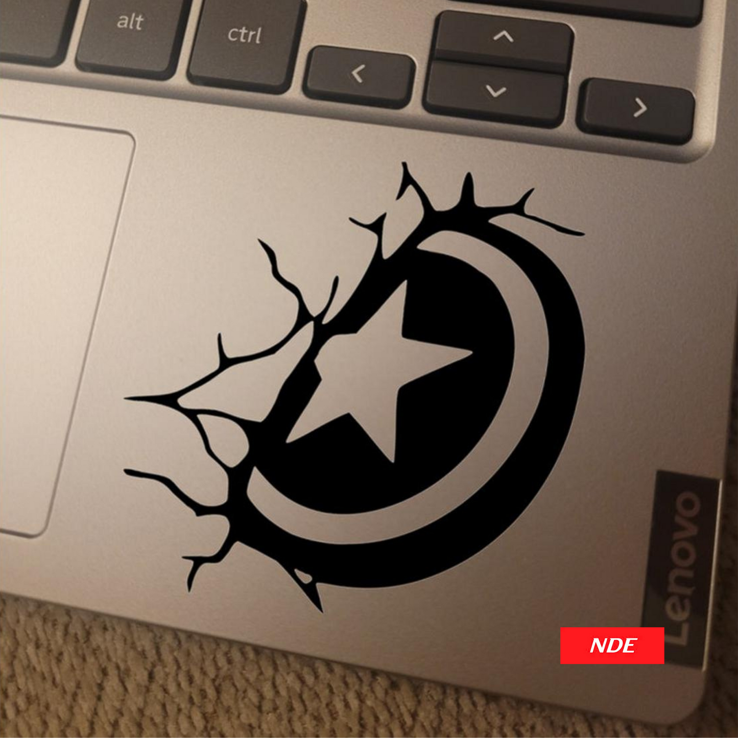 LAPTOP STICKER, CAPTAIN AMERICA