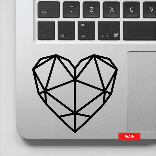 LAPTOP STICKER, GEOMATRICAL HEART