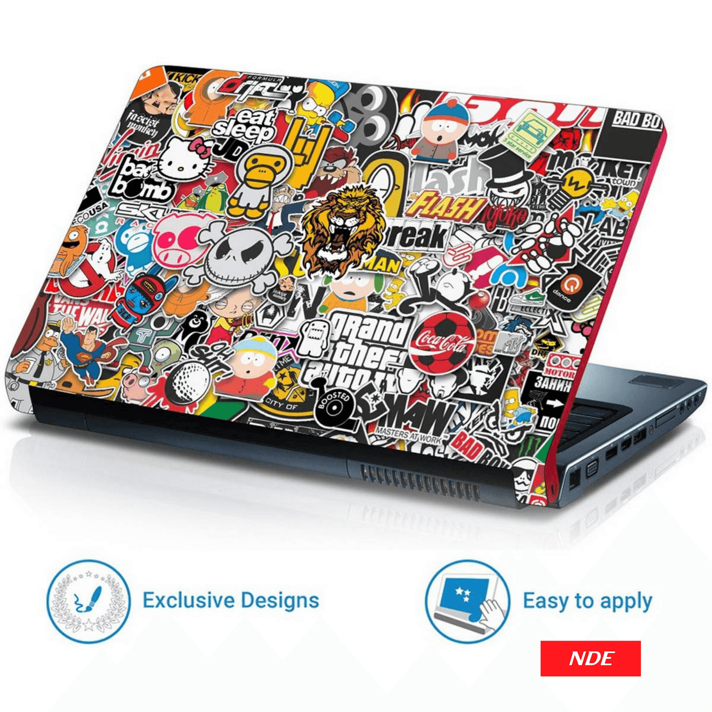 LAPTOP STICKER, DOODLE COMPUTER SKIN - ndestore.com