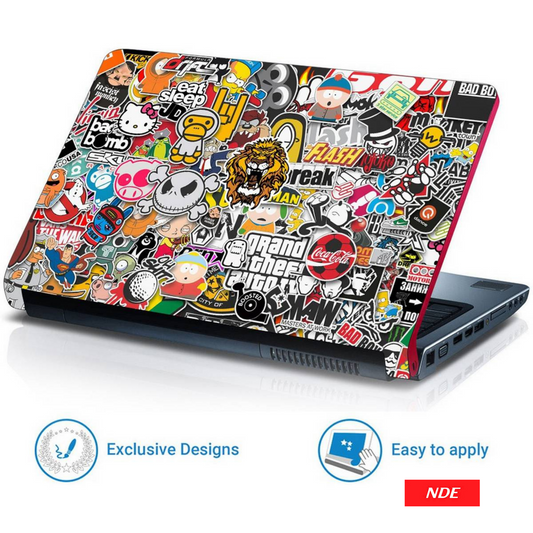 LAPTOP STICKER, DOODLE COMPUTER SKIN