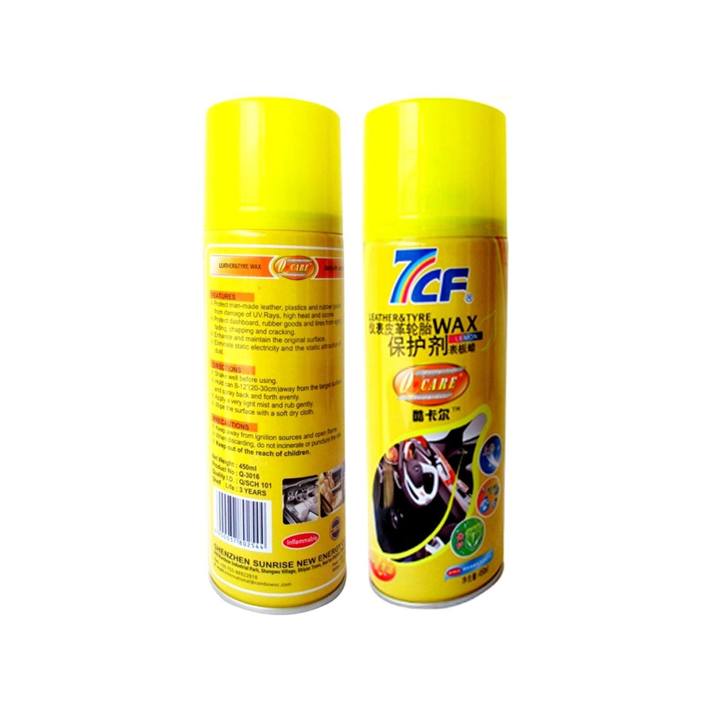 LEATHER & TYRE WAX SPRAY 450ML - ndestore.com