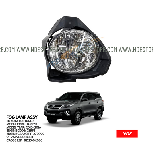 LAMP ASSY FOG LAMP FOR TOYOTA FORTUNER